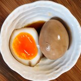 調味料は醤油だけの味付きトロトロ半熟卵